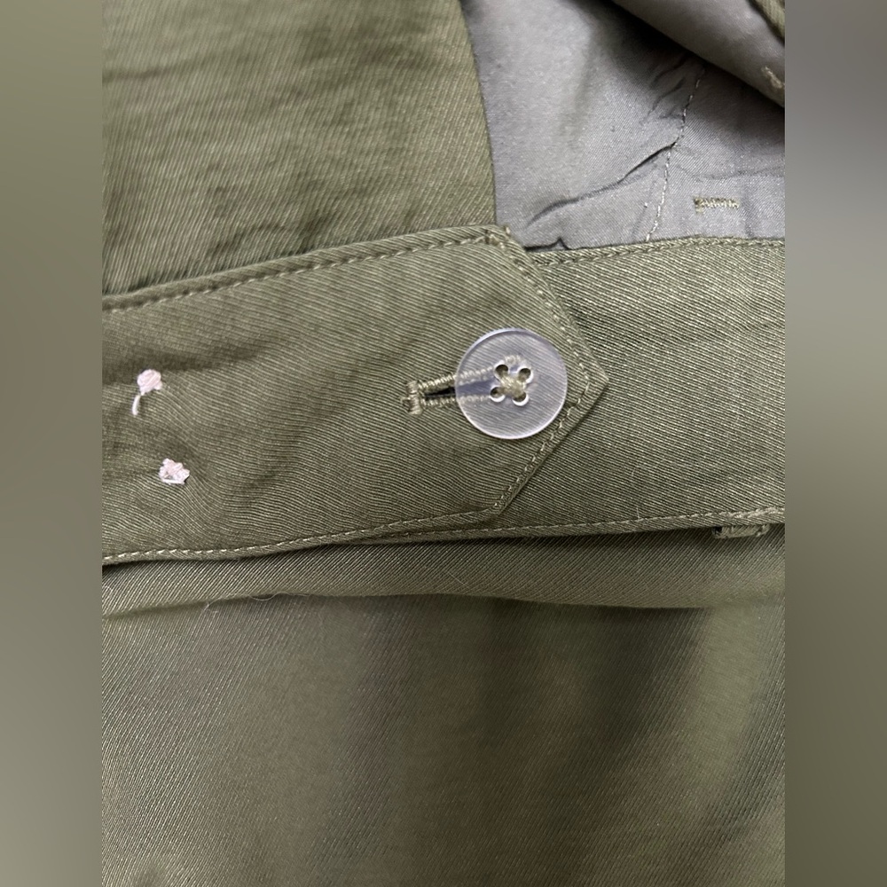 Madewell Olive Green Wide-Leg Womens Pants size 6 - Picture 10 of 10